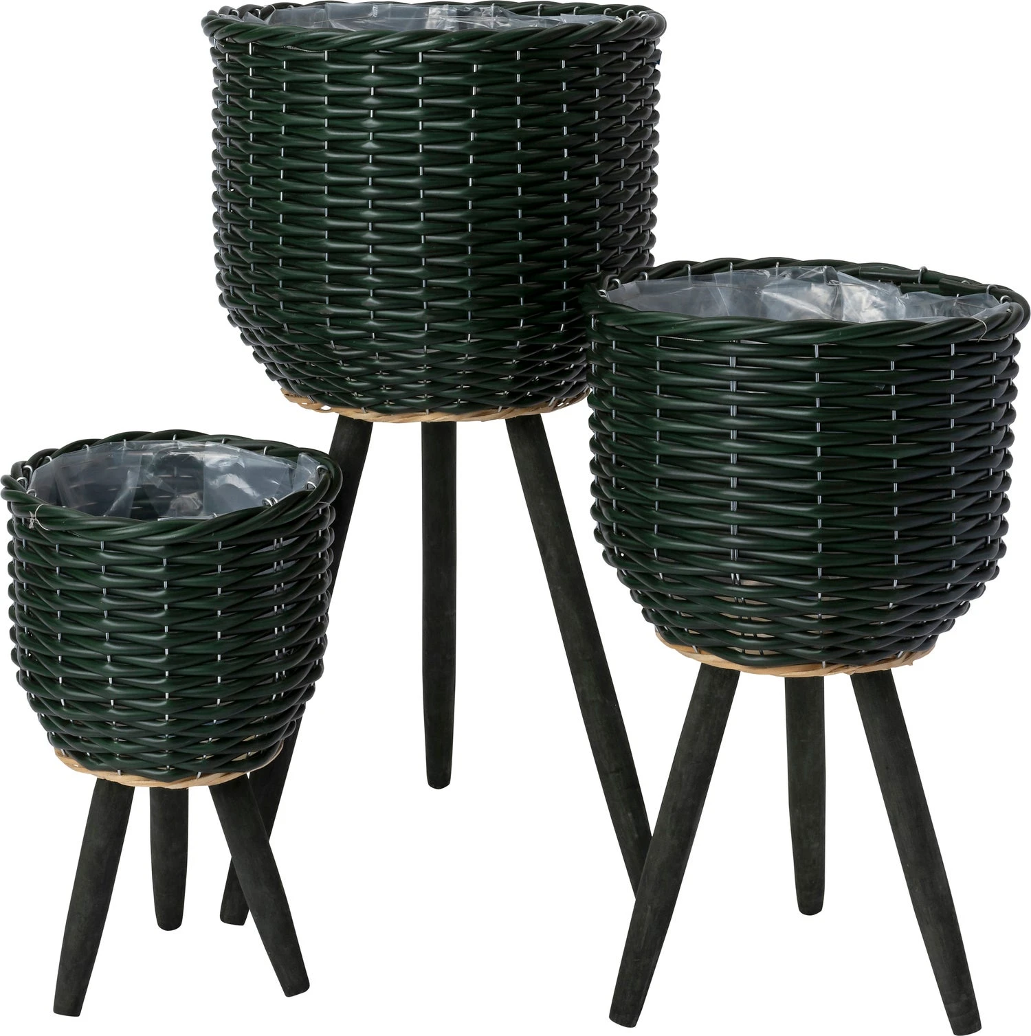 Intratuin Plantenmand Op Poten Bobby Groen D 21 H 33 Cm 2 Intratuin Plantenmand Op Poten Bobby Groen D 21 H 33 Cm - Afbeelding 2