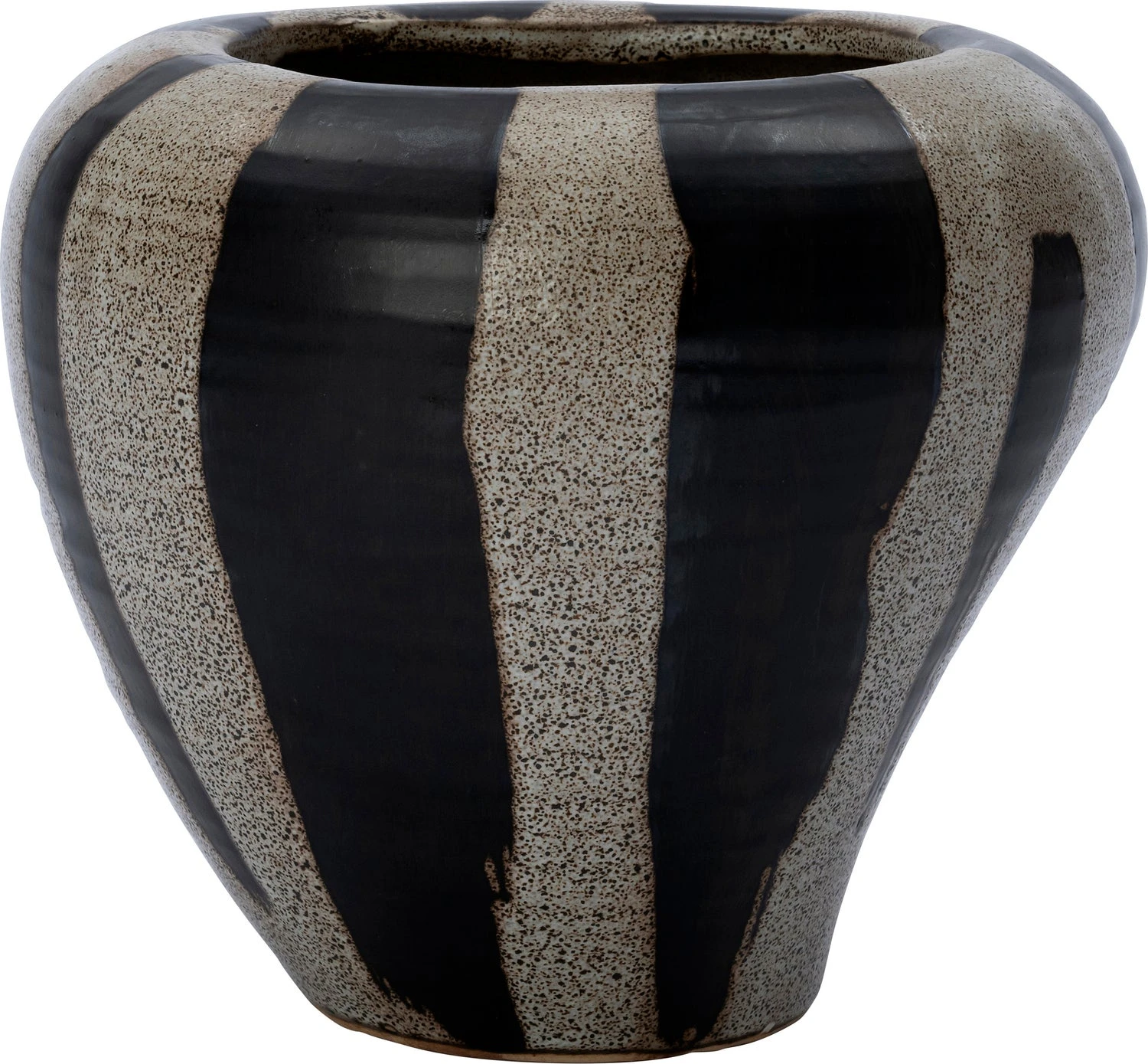 Intratuin Bloempot Beetle Bruin / Zwart D 19 H 18 Cm 1 Intratuin Bloempot Beetle Bruin / Zwart D 19 H 18 Cm