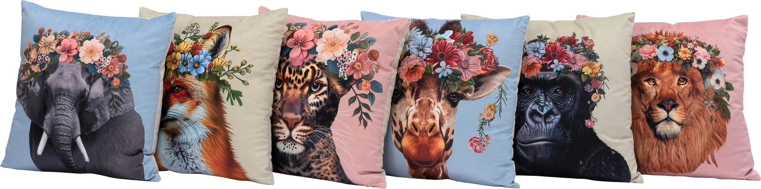 Intratuin Sierkussen Jungle Roze / Bruin 45 X 45 Cm 2 Intratuin Sierkussen Jungle Roze / Bruin 45 X 45 Cm - Afbeelding 2