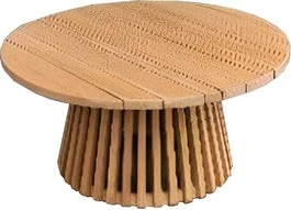 Intratuin Bijzettafel Gael Naturel D 80 H 39 Cm