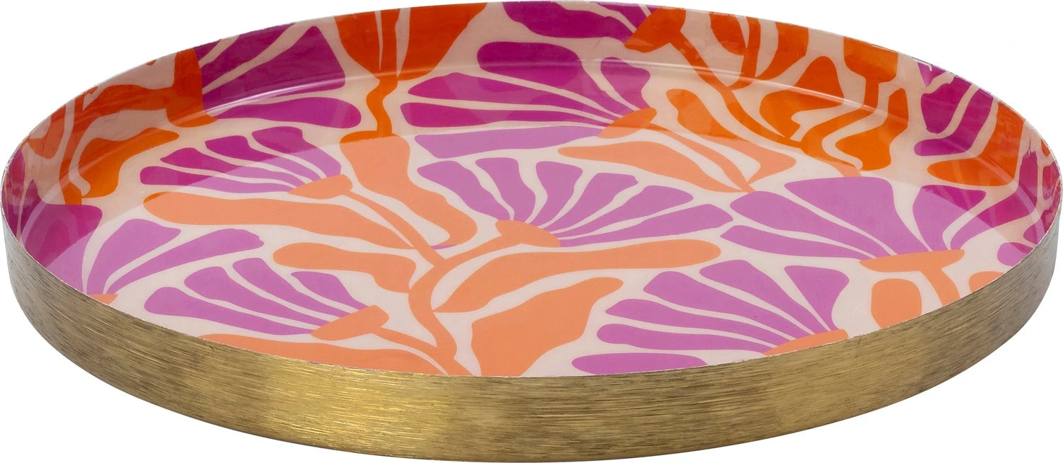 Intratuin Decoratiebord Muriel Oranje / Paars D 20 H 2 Cm 1 Intratuin Decoratiebord Muriel Oranje / Paars D 20 H 2 Cm