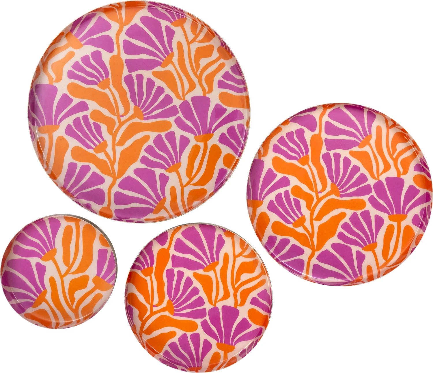 Intratuin Decoratiebord Muriel Oranje / Paars D 20 H 2 Cm 2 Intratuin Decoratiebord Muriel Oranje / Paars D 20 H 2 Cm - Afbeelding 2