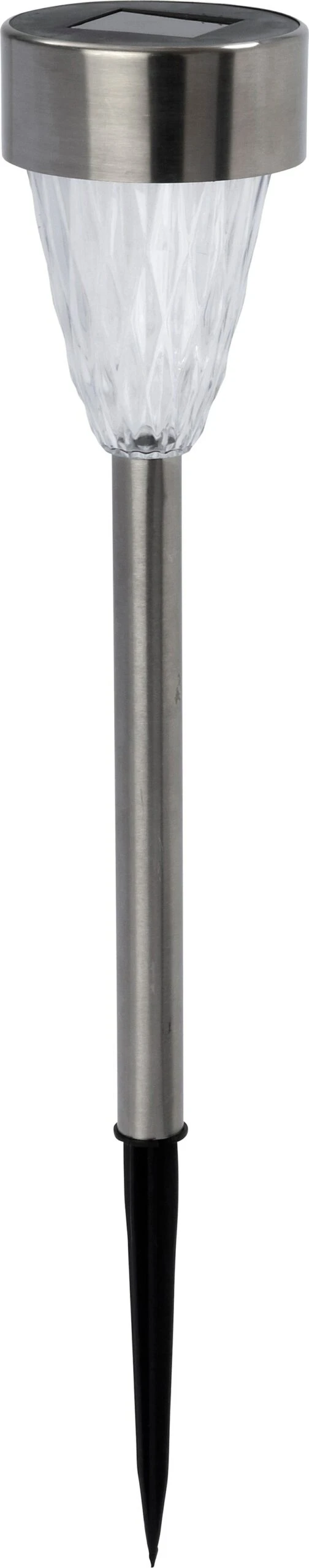 Intratuin Solar Staande Buitenlamp Zilver D 7 H 37,5 Cm 1 Intratuin Solar Staande Buitenlamp Zilver D 7 H 37,5 Cm