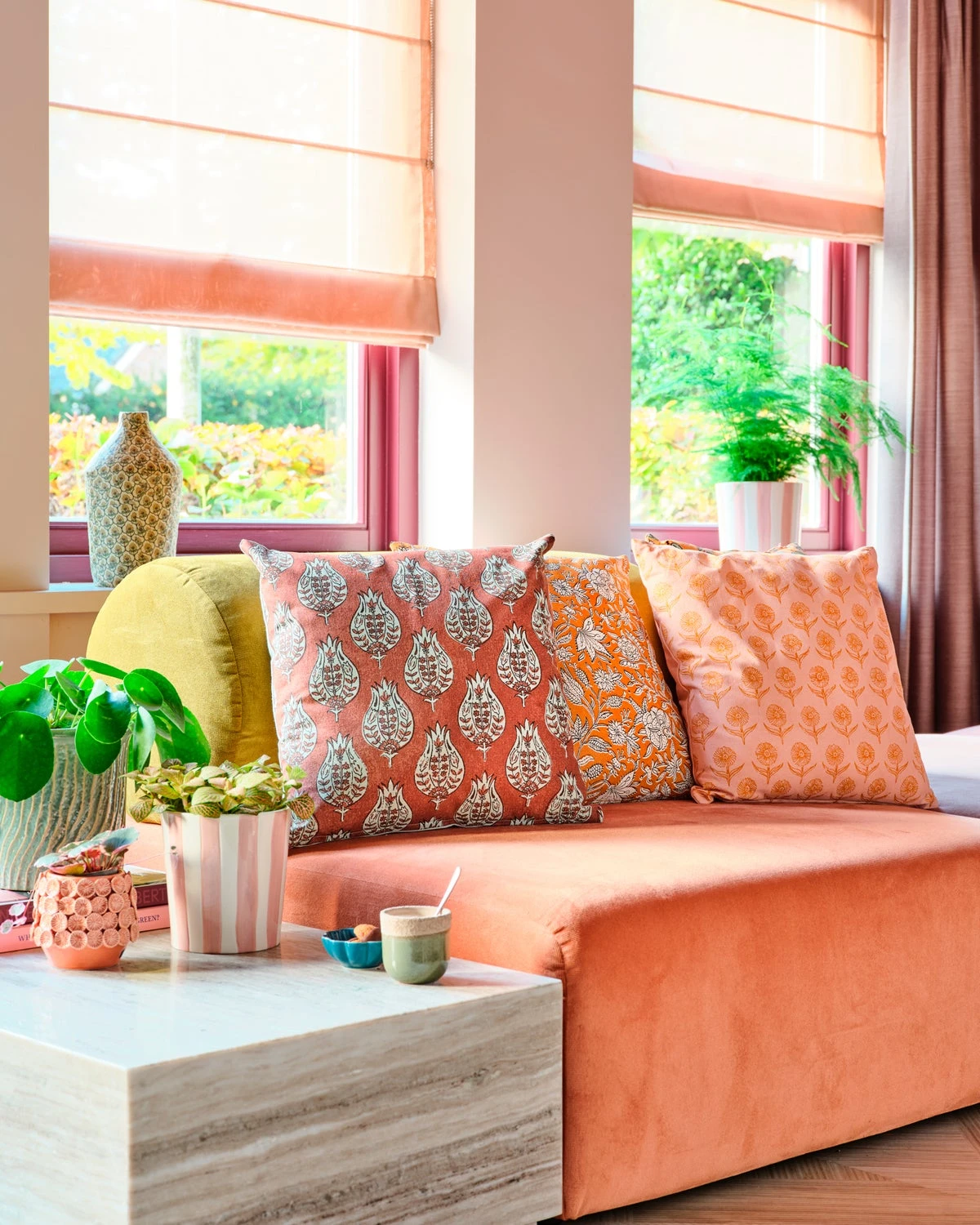 Intratuin Sierkussen Hanoi Oranje 45 X 45 X 10 Cm 3 Intratuin Sierkussen Hanoi Oranje 45 X 45 X 10 Cm - Afbeelding 3