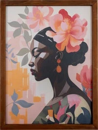 Intratuin Tuinschilderij Vrouw Met Bloem Lijst 30 X 40 Cm 1 Intratuin Tuinschilderij Vrouw Met Bloem Lijst 30 X 40 Cm