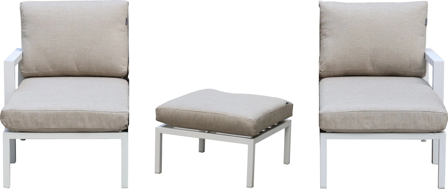 Intratuin 2-zits Loungeset Milo Wit 1 Intratuin 2-zits Loungeset Milo Wit