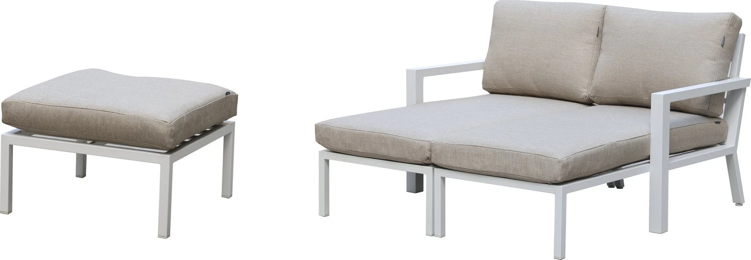 Intratuin 2-zits Loungeset Milo Wit 2 Intratuin 2-zits Loungeset Milo Wit - Afbeelding 2