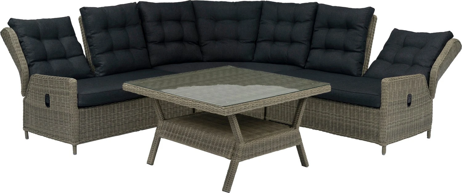 Intratuin 5-zits Verstelbare Loungeset Samba Grijs 1 Intratuin 5-zits Verstelbare Loungeset Samba Grijs